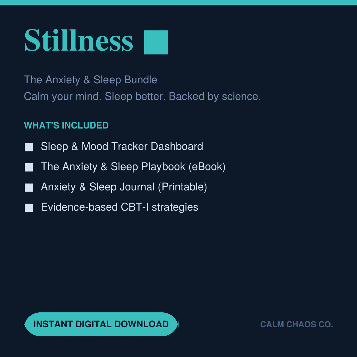 Stillness — The Anxiety & Sleep Bundle