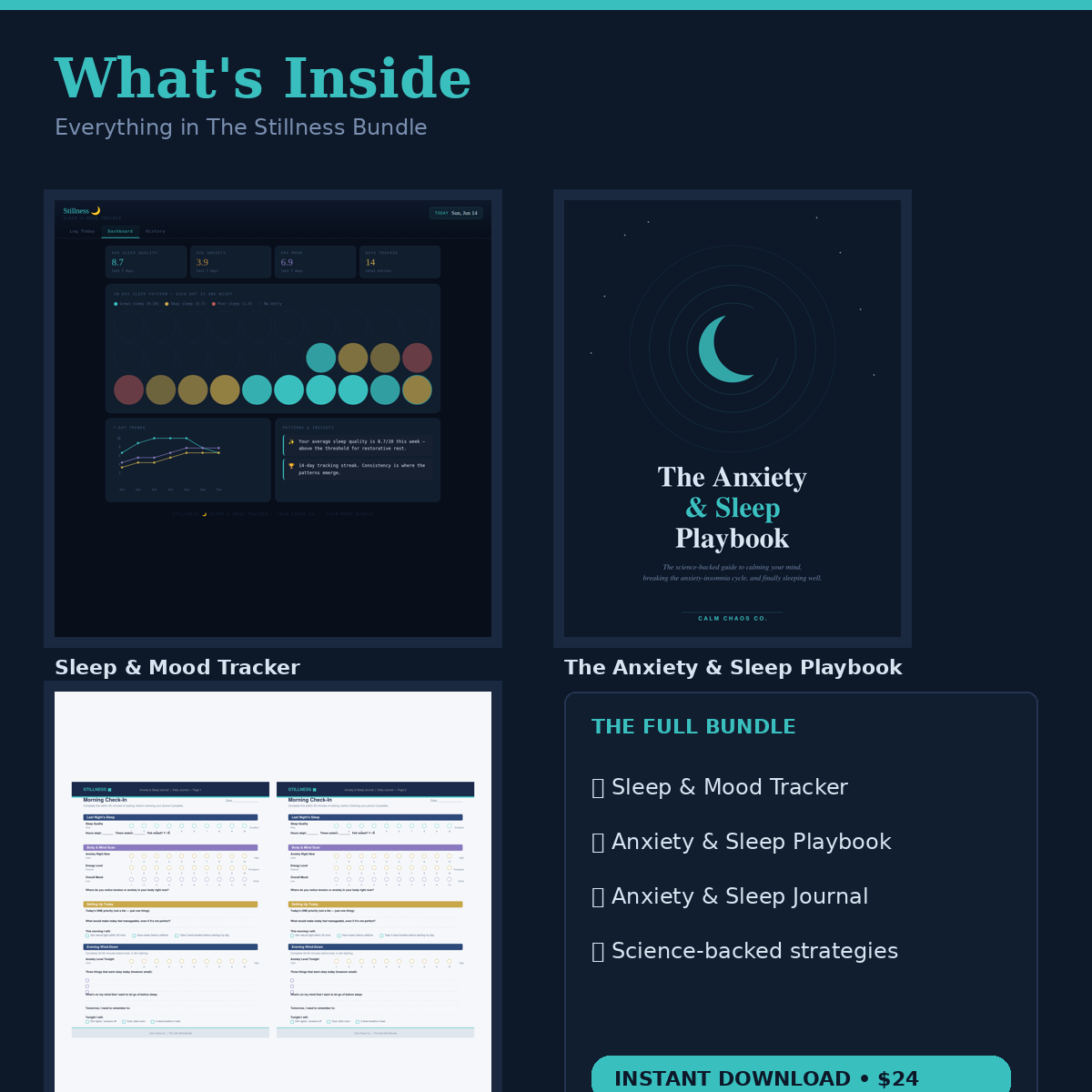 Stillness — The Anxiety & Sleep Bundle